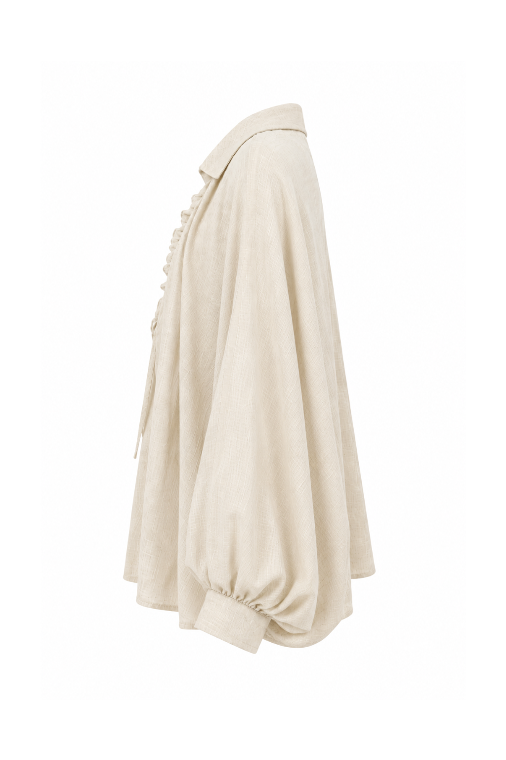 Chemise lin froncée