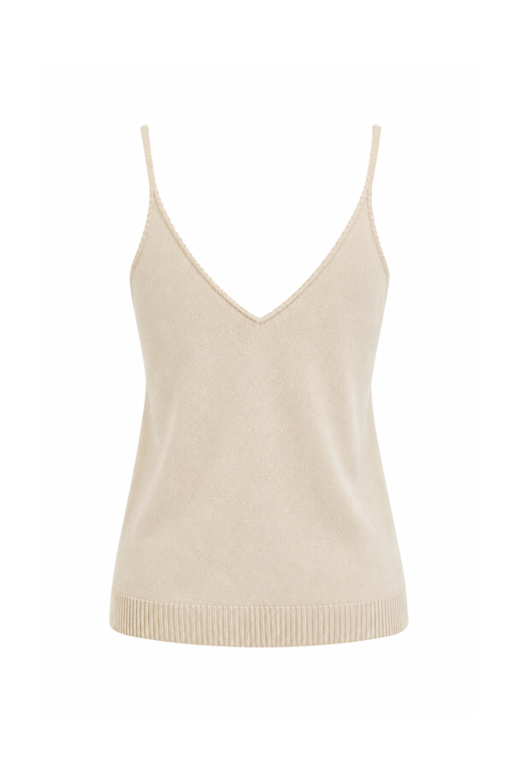 Top maille fine beige lurex