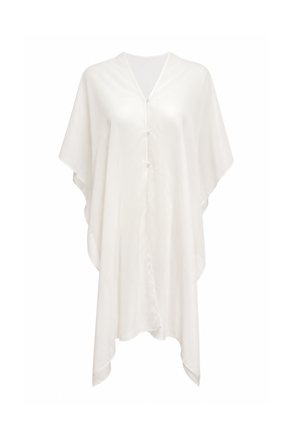 Top voile écru multi