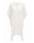 Top voile écru multi