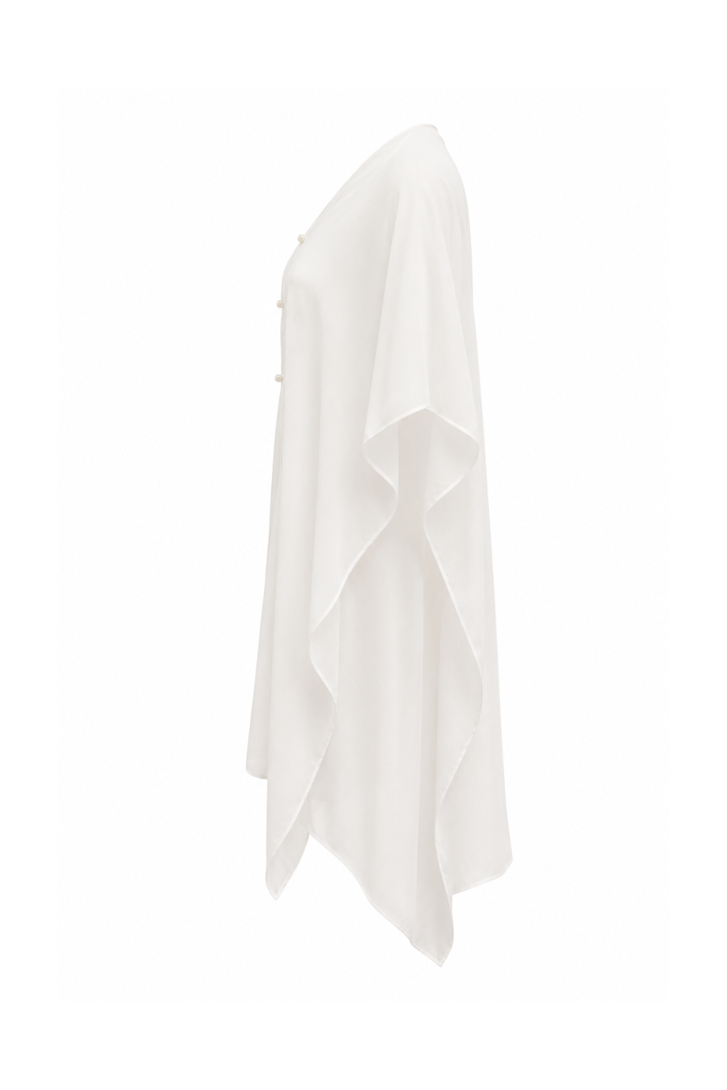 Top voile écru multi