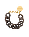 Flat Chain Bracelet dark brown Vanessa Baroni