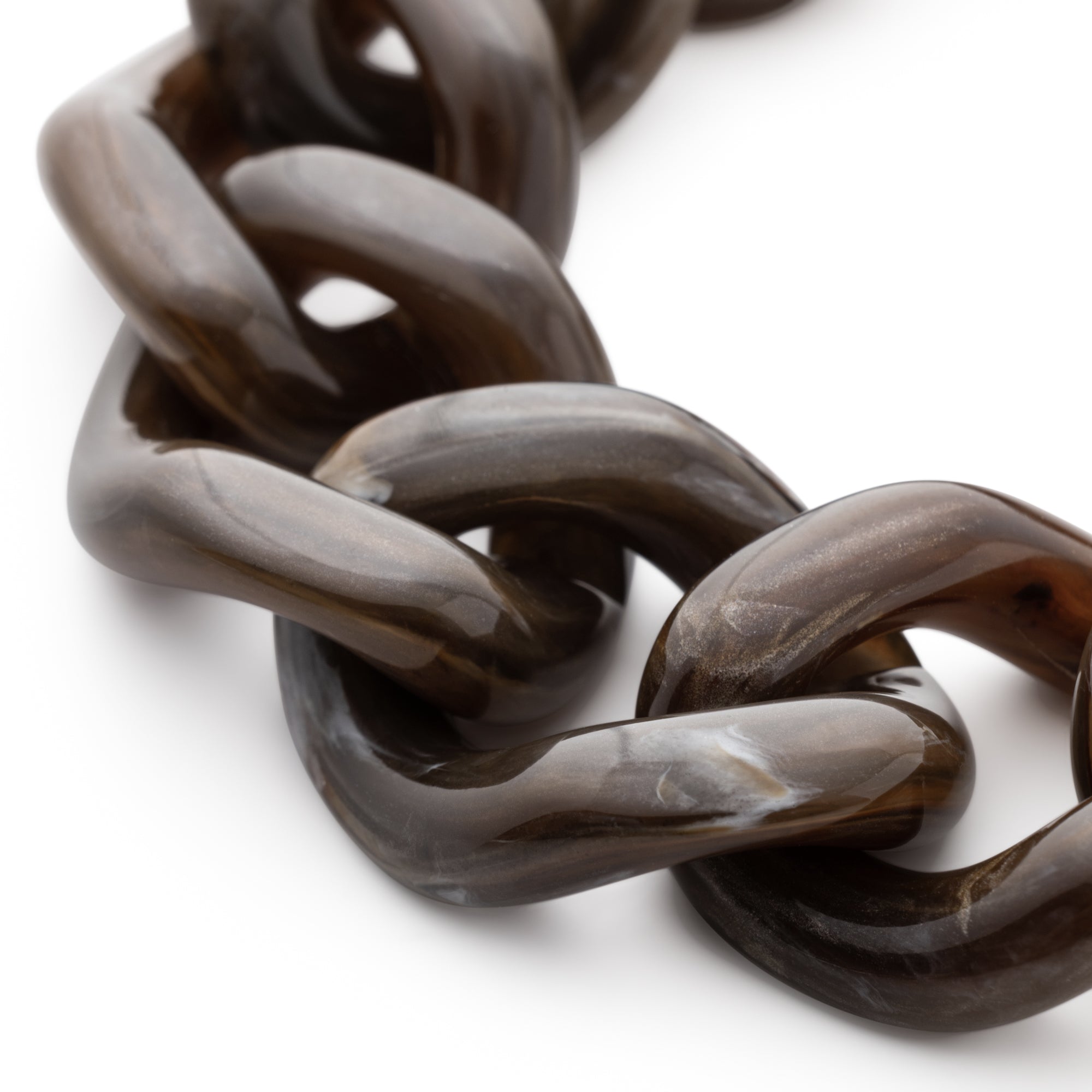 Flat Chain Bracelet dark brown Vanessa Baroni