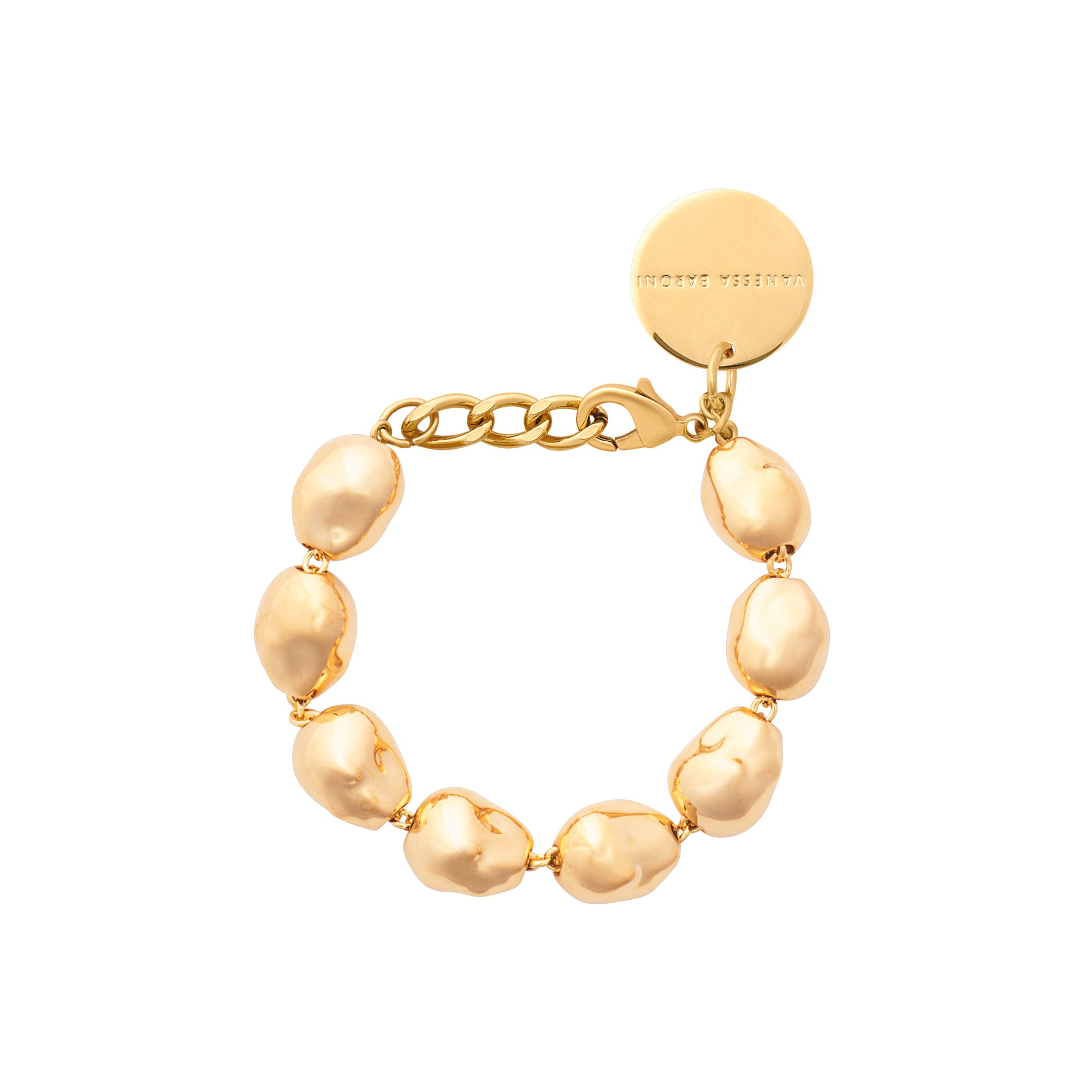 Organic Pearl Bracelet gold Vanessa Baroni