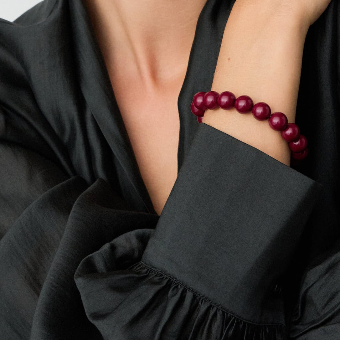Mini Beads Flex Bracelet Berry Vanessa Baroni