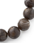 Mini Beads Flex Bracelet dark brown marble Vanessa Baroni