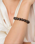 Mini Beads Flex Bracelet dark brown marble Vanessa Baroni