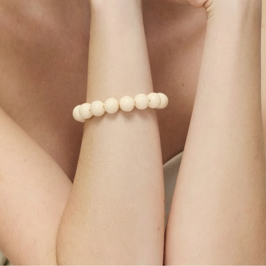 Mini Beads Flex Bracelet latte Vanessa Baroni