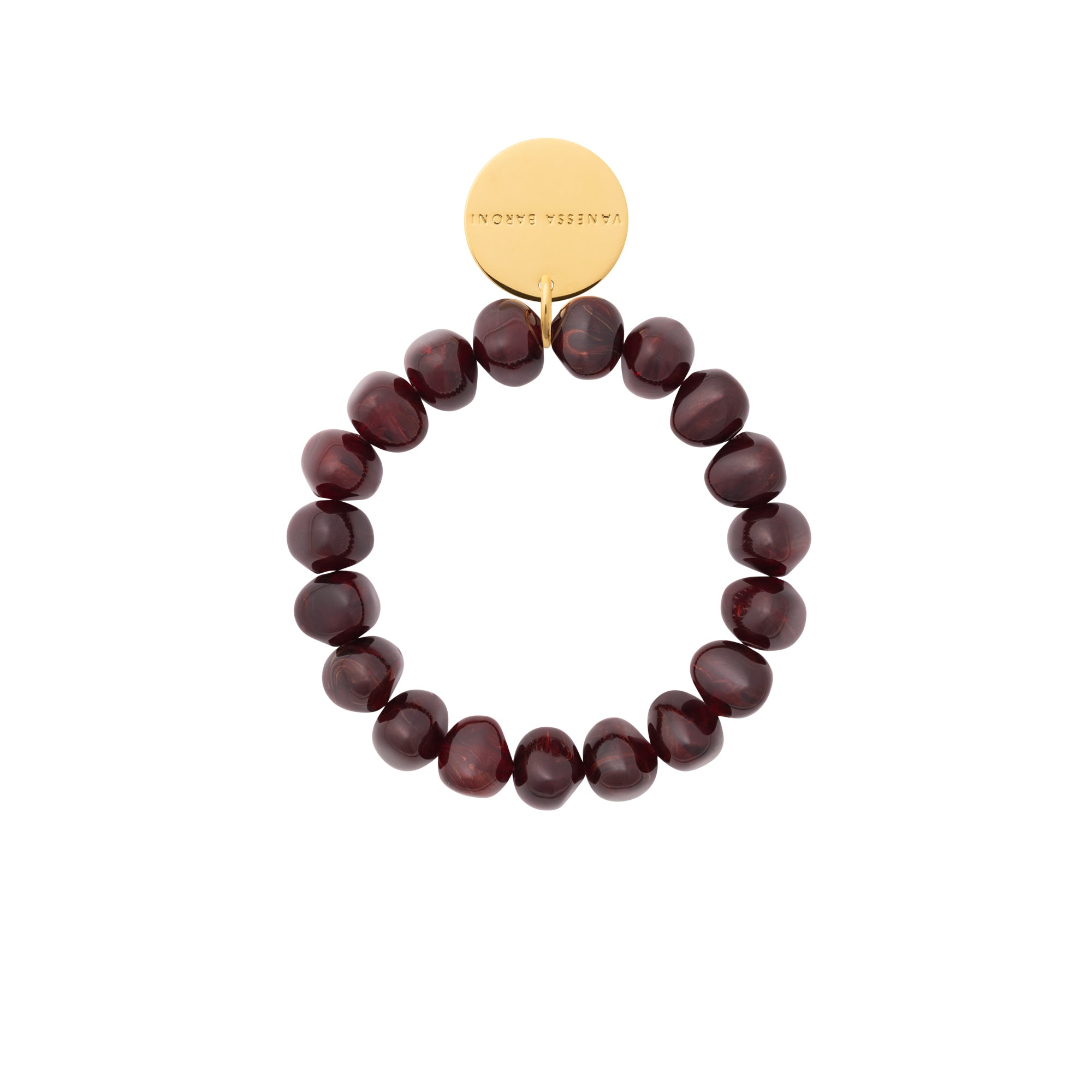 Mini Stone Flex Bracelet bordeaux marble Vanessa Baroni