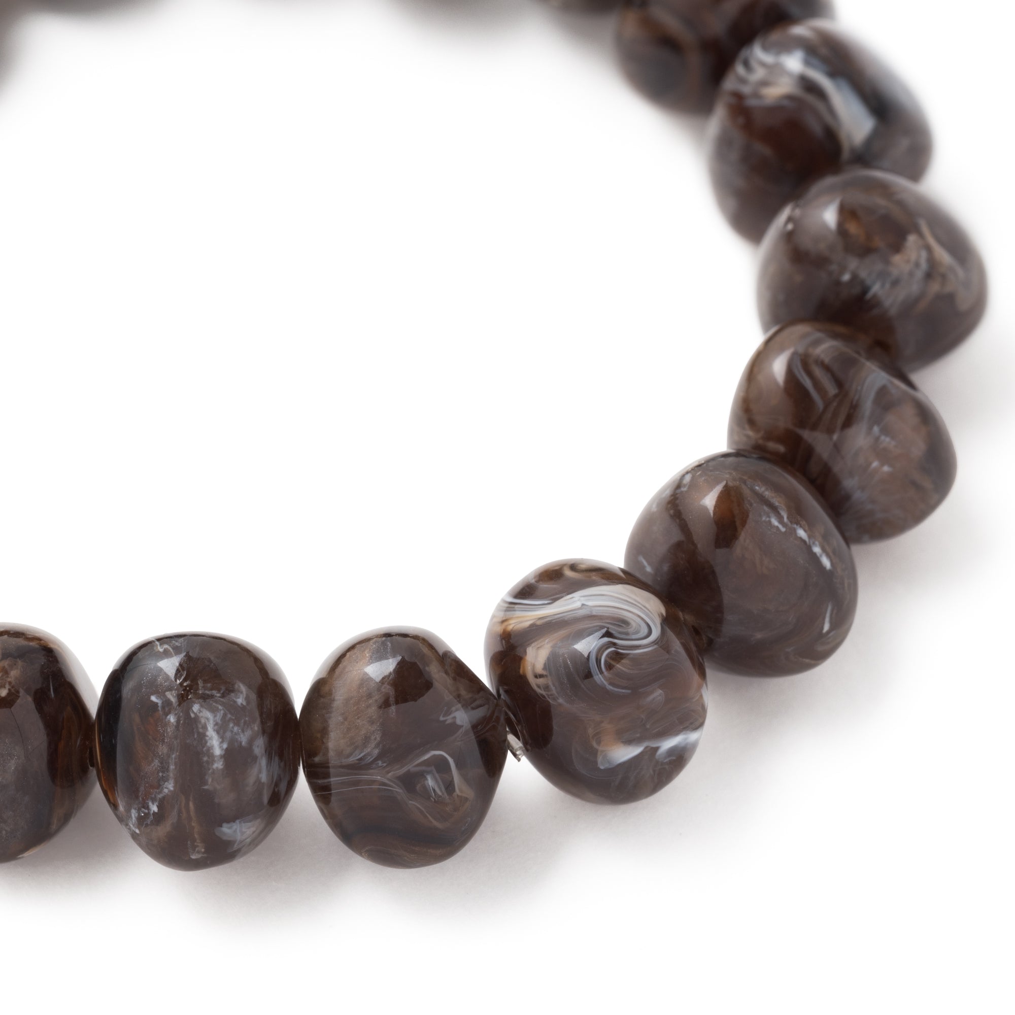 Mini Stone Flex Bracelet dark brown marble Vanessa Baroni