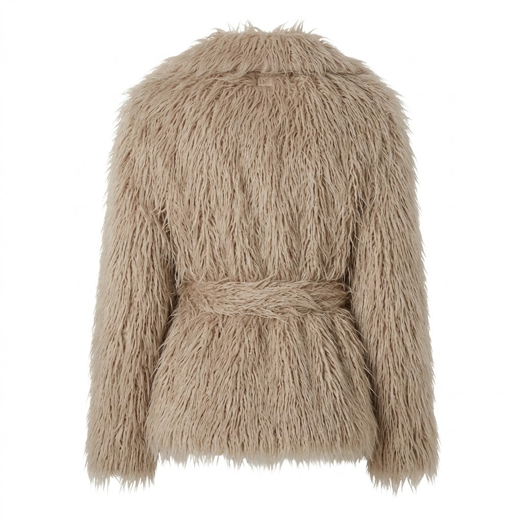 VILLARS Giovanni nude faux fur jacket