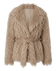 VILLARS Giovanni nude faux fur jacket