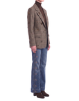 Blazer Tartan Wolle Taupe Interdee