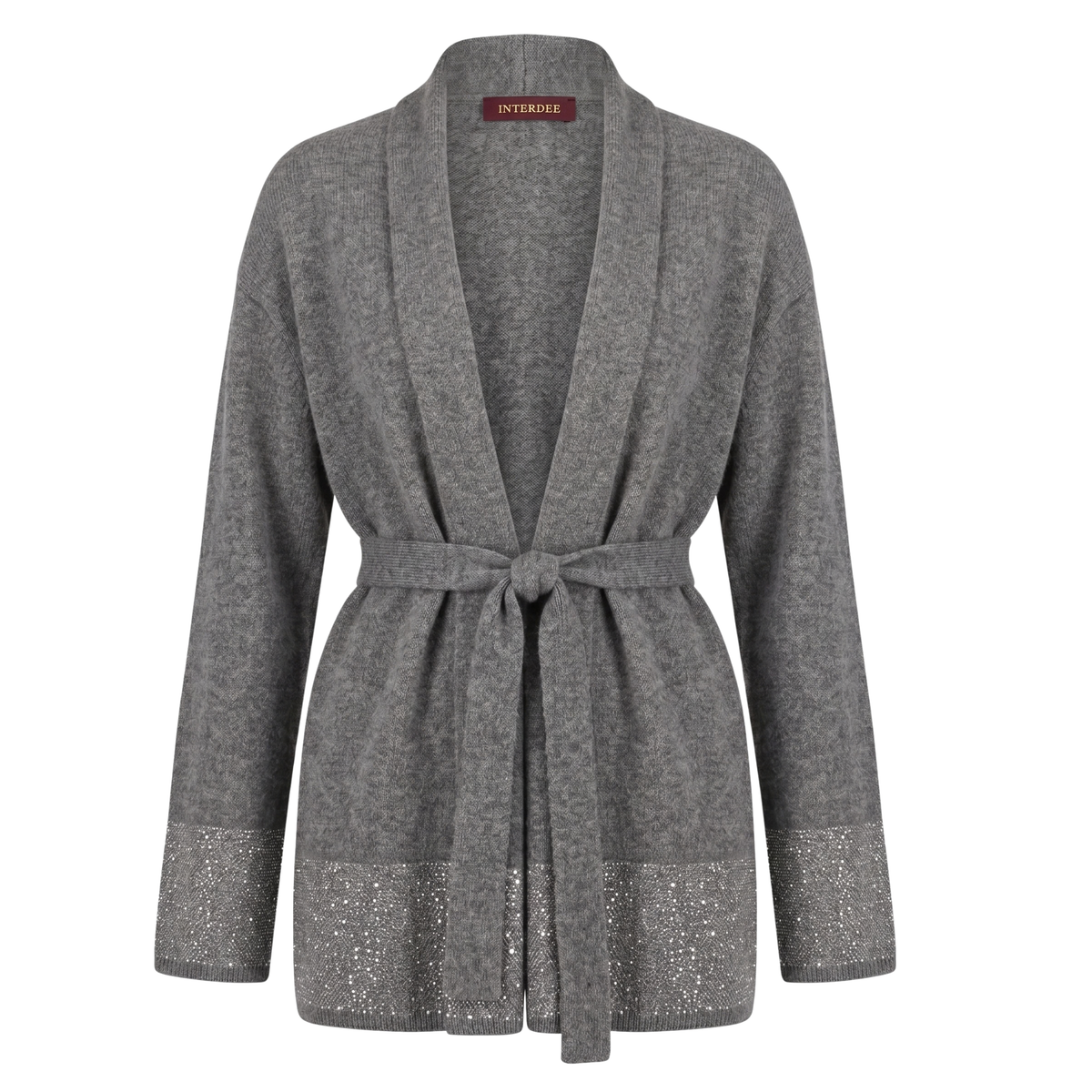 Cardigan Anthrazit Kaschmir Interdee Sequins