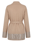 Cardigan Beige Kaschmir Interdee Sequins
