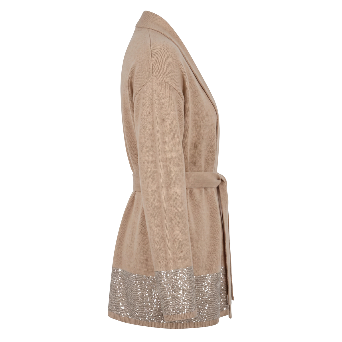 Cardigan Beige Kaschmir Interdee Sequins