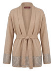 Cardigan Beige Kaschmir Interdee Sequins