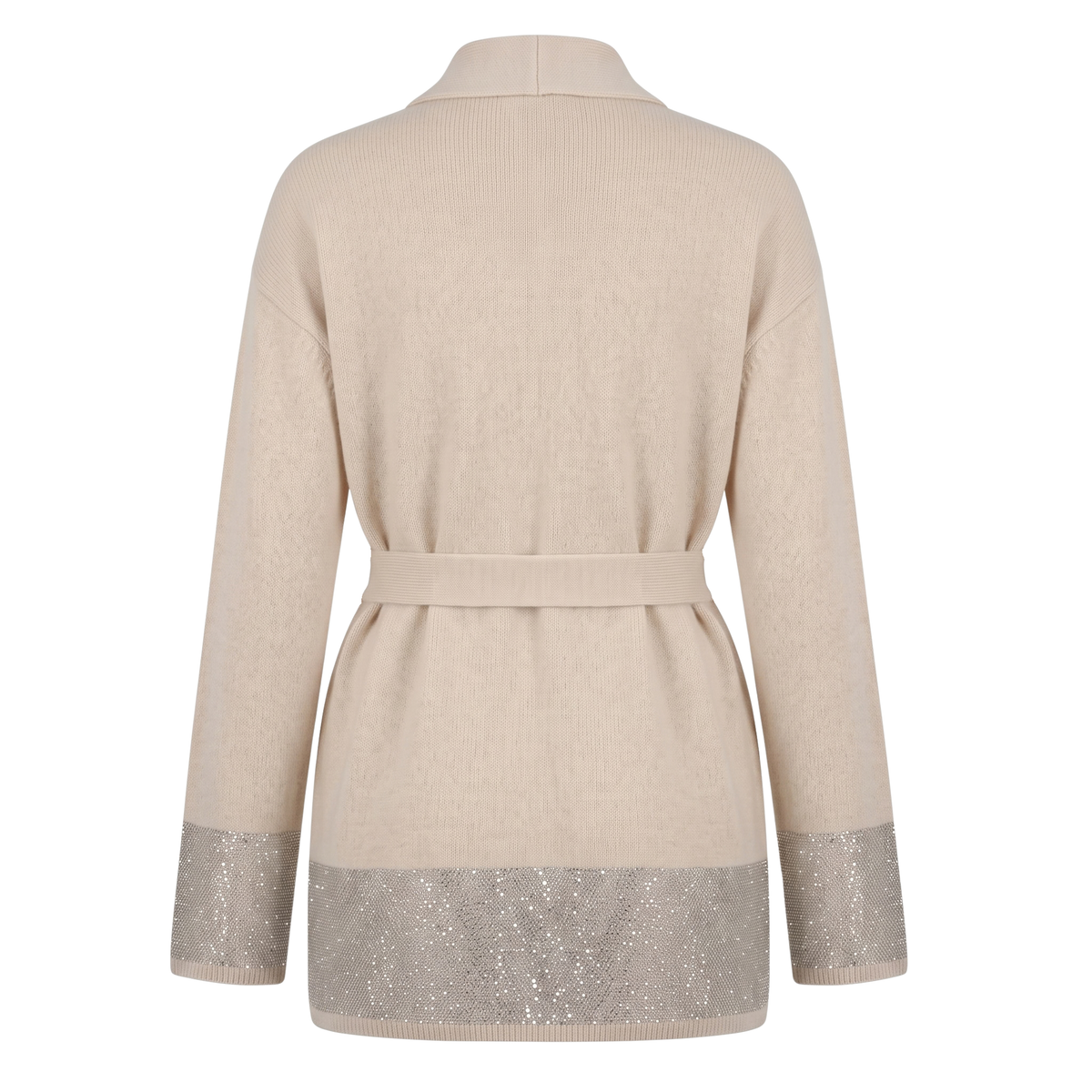 INTERDEE cardigan cachemire écru Interdee / sequins