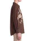 Chemisier oversize FLEURS coffee