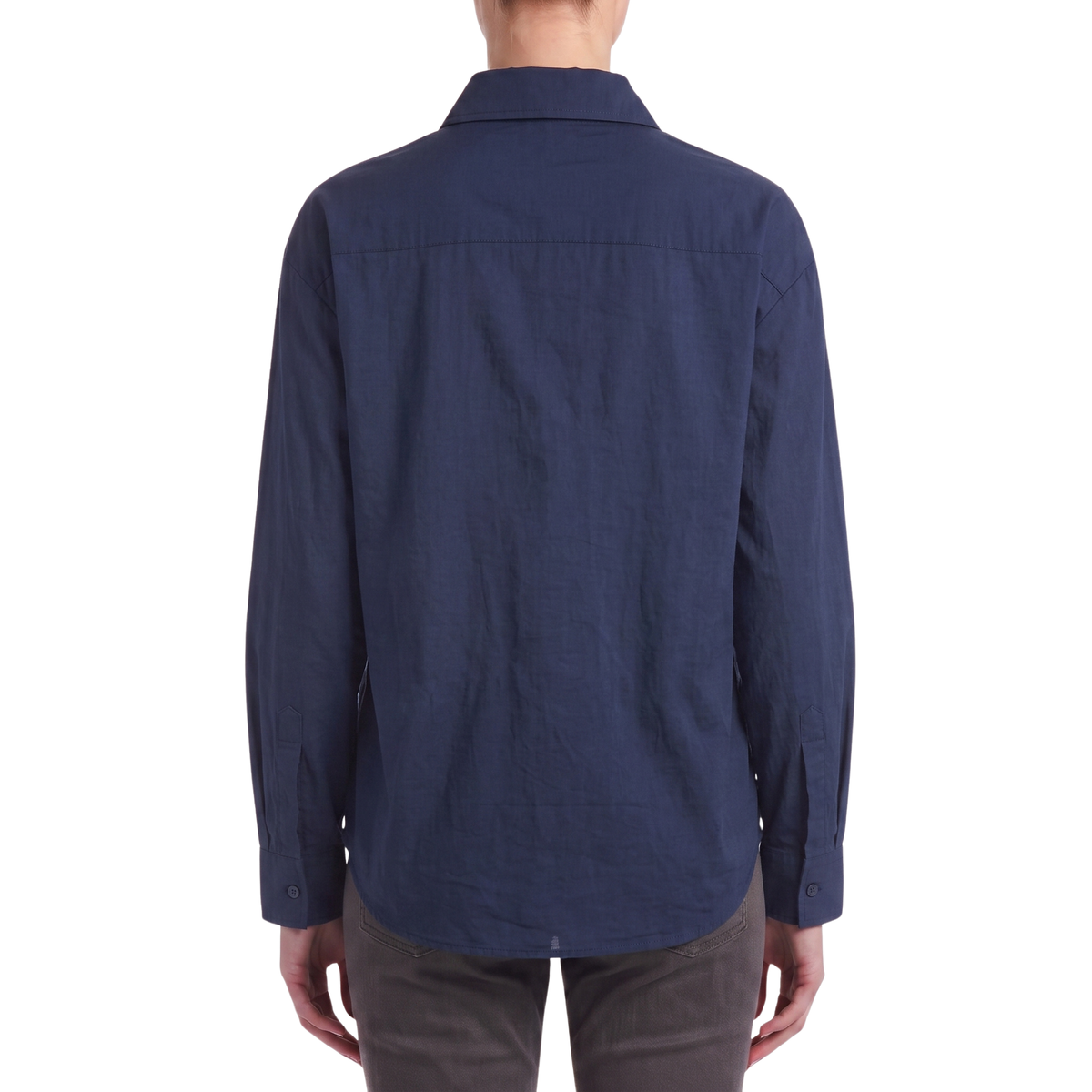 Chemisier oversize FLEURS marine