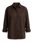 Chemisier oversize NEW-YORK coffee