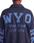Chemisier oversize NEW-YORK marine