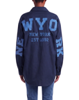 Chemisier oversize NEW-YORK marine