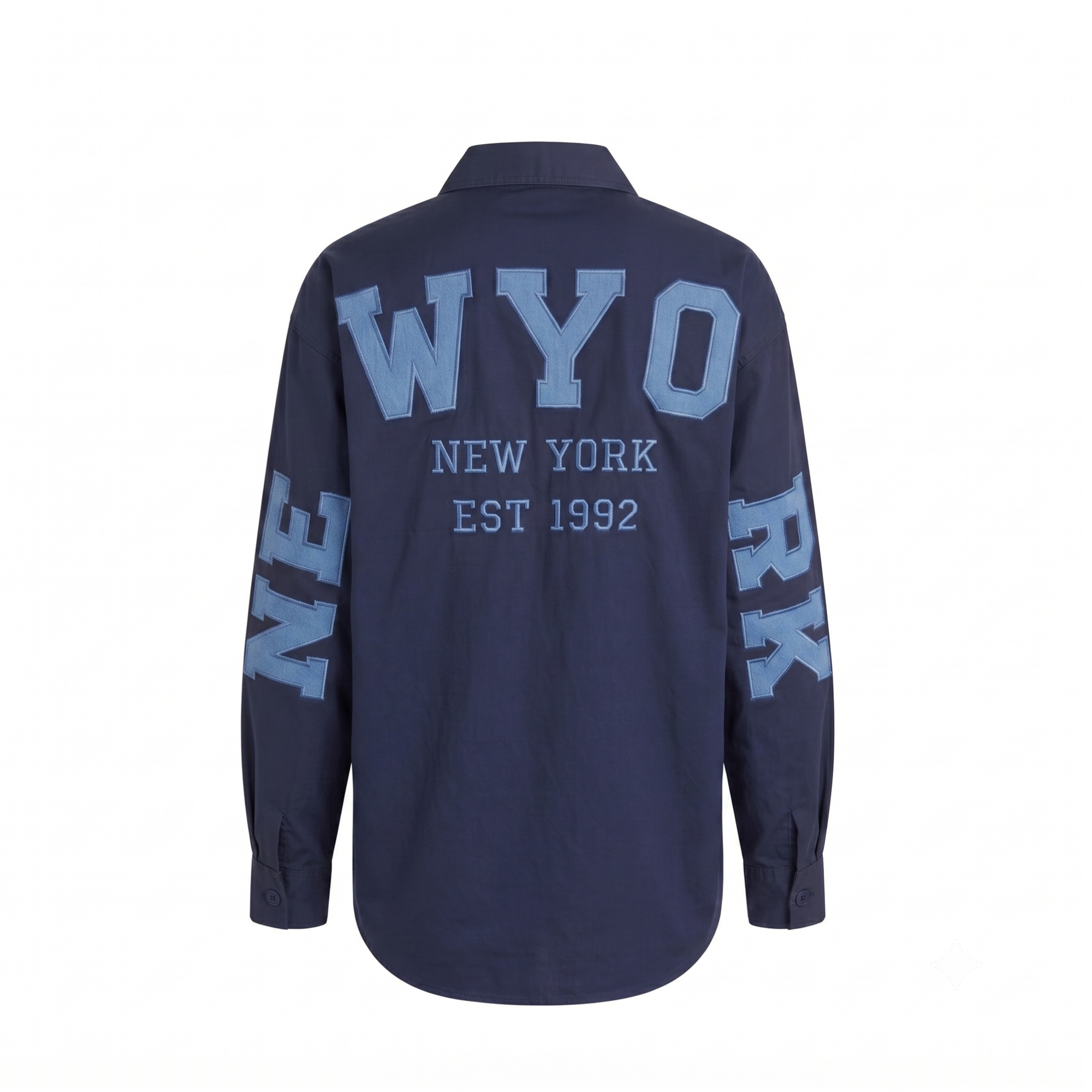 Chemisier oversize NEW-YORK marine