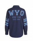 Chemisier oversize NEW-YORK marine