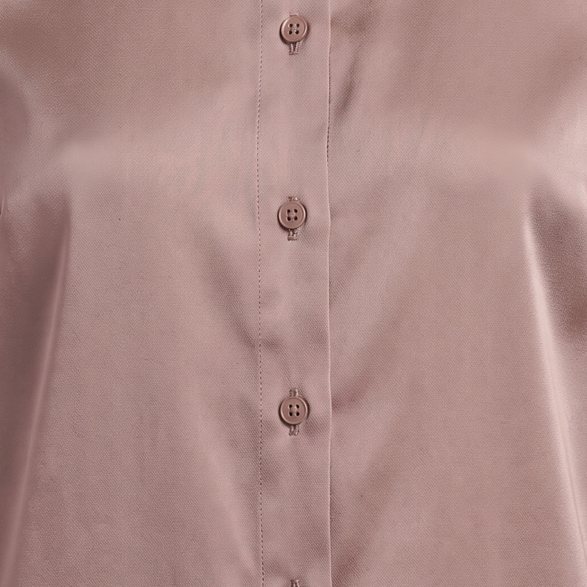 Bluse Taupe Seide Interdee Kragen Sequins