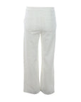 Jeans Wide leg blanc boutons FLEURS
