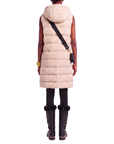 Doudoune sans manches Signature beige sable