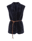 Gilet peu lainée marine Interdee