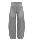 Jeans gris clair large portefeuille