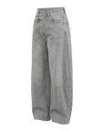 Jeans gris clair large portefeuille