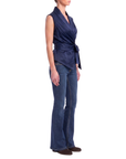 Jeans flare denim foncé