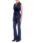 Jeans flare denim foncé