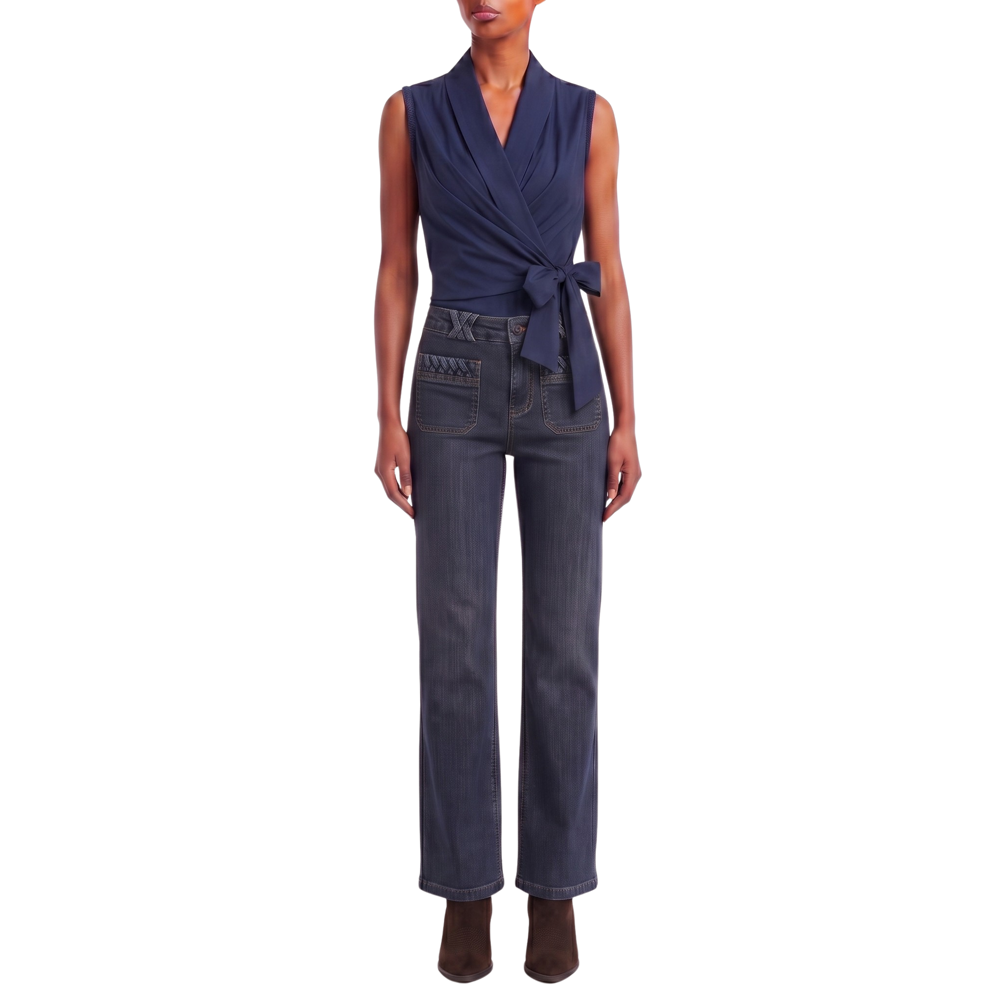 Jeans denim poches italiennes TRESSES