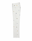 Jeans blanc FLEURS brodées