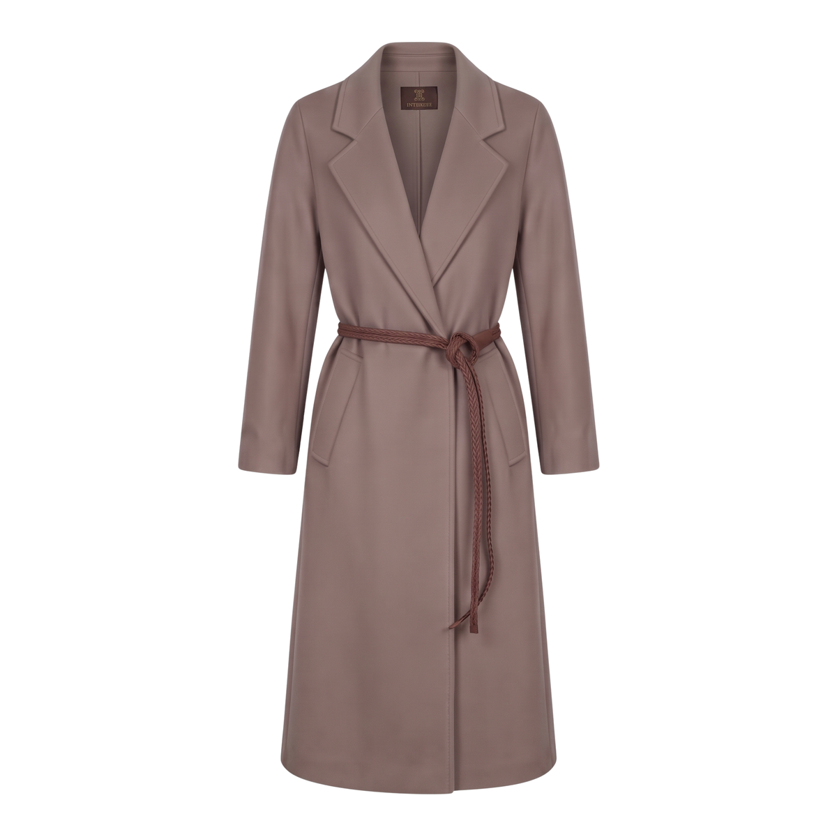 Manteau taupe laine Interdee