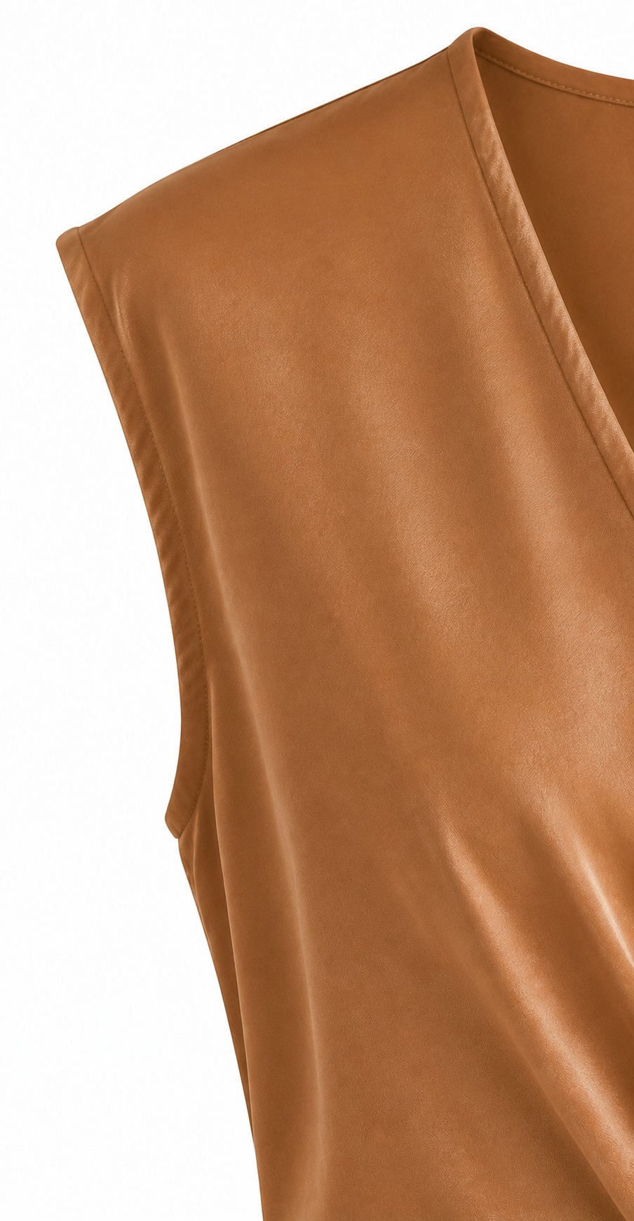 Robe drapée noeud camel