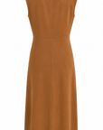 Robe drapée noeud camel