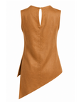 Top Mariley asymétrique cognac
