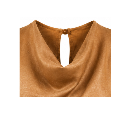 Top Mariley asymétrique cognac