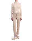 Samt-Chinohose Beige