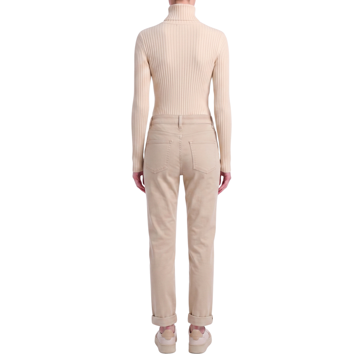 Samt-Chinohose Beige
