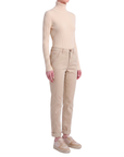 Samt-Chinohose Beige