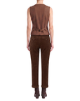 Pantalon chino velours côtelé camel