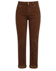 Pantalon chino velours côtelé camel