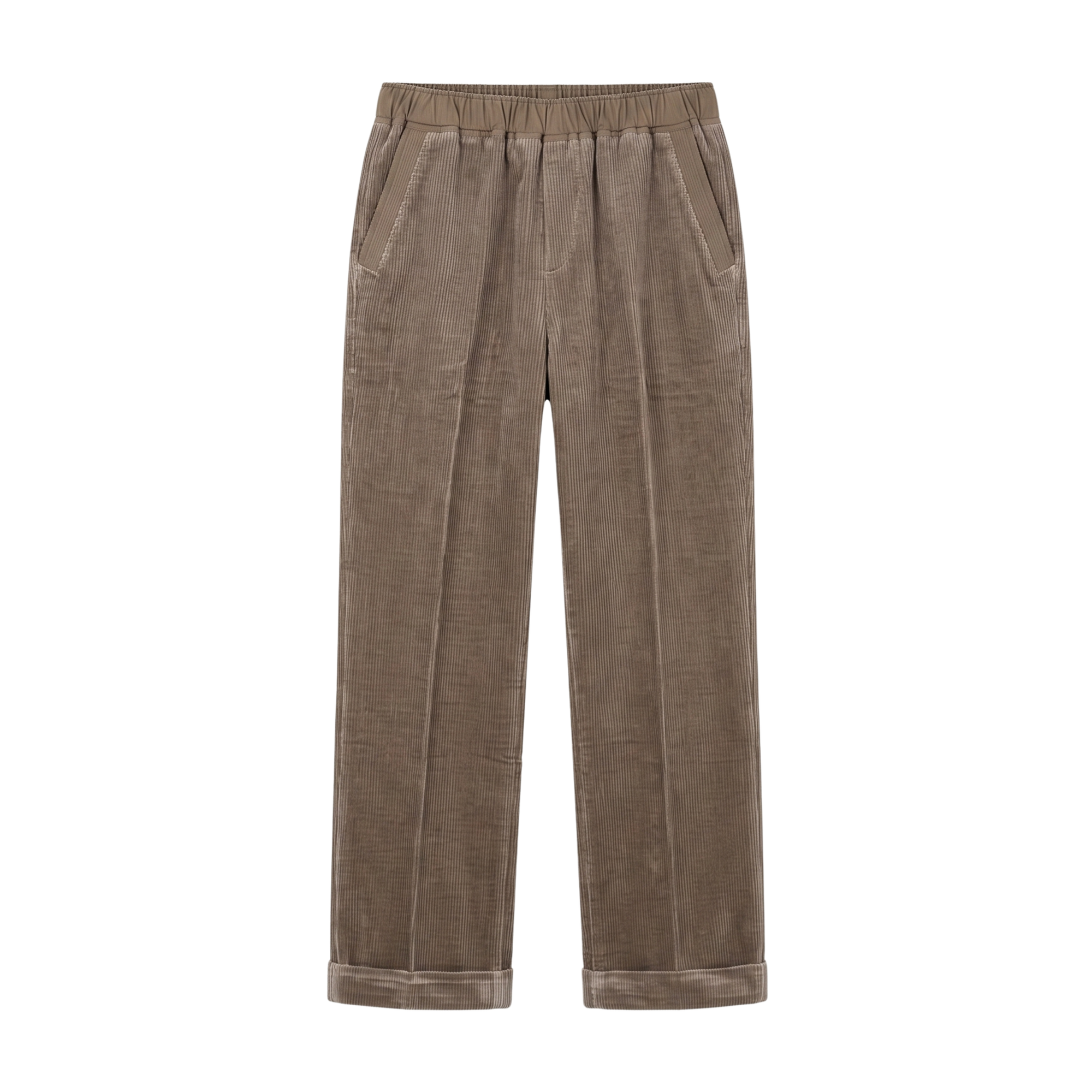 Taupe Corduroy Trousers Interdee